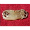 Image 1 : 18th. century celadon jade carving in shape of #1290503