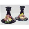 Image 1 : Moorcroft Pottery  CANDLESTICKS #1224400