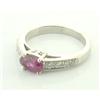 Image 1 : 1.20ct Ruby & Diamonds in Platinum Ring #1224500