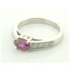 Image 1 : 1.20ct Ruby & Diamonds in Platinum Ring #1224500