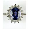 Image 1 : 8.25 CARAT TANZANITE RING w DIAMONDS  #1224605