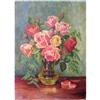 Image 1 : Famous Moise Kisling Oil Painting, "The Roses" #1224633