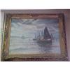 Image 1 : SEASCAPE ANTIQUE OIL PAINTING #1224739