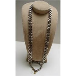 Victorian Very Heavy Sterling Chain #1224900