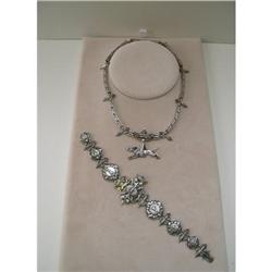 Sterling Silver Necklace and Bracelet: #1224904