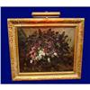 Image 1 : Barth 19c Floral Still Life Oil Painting Swiss #1225045