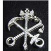 Image 1 : Antique Anchor Pin in Diamonds #1225191