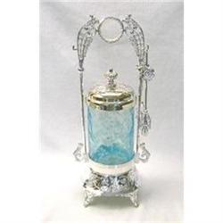 Pickle Castor Silvertone Frame Blue Opalescent #1239553