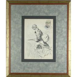 Lucien Jonas ORIGINAL WWI soldier drawing #1239574