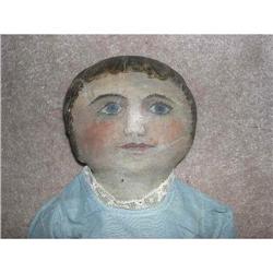 Early Cloth  Doll Oil Painted Features  #1239635