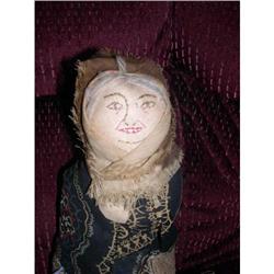 Cloth face bottle doll stamped on bottom #1239733