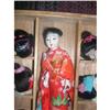 Image 1 : Japanese doll in wooden box with 6 wigs #1239745