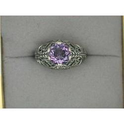 Antique Style Filigree Ring AMETHYST 1 CARAT! #1239868