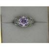 Image 1 : Antique Style Filigree Ring AMETHYST 1 CARAT! #1239868