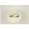 Image 1 : Estate 14k Gold Ring 2 CULTURED PEARLS #1239875