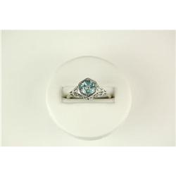 ANTIQUE Style BLUE TOPAZ .80 CARATS! #1239876