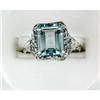 Image 1 : ANTIQUE Style Ring BLUE TOPAZ 4 CARATS #1239893