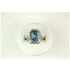 Image 1 : ANTIQUE Style BLUE TOPAZ Ring 4 CTS! #1239894