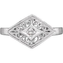  ANTIQUE Style FILIGREE RING DIAMOND #1239907