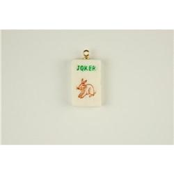 Pendant Charm MAH JONG Tile JOKER #1239912