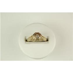 ANTIQUE WHITEGOLD DIAMOND RING ENGAGEMENT? #1239919