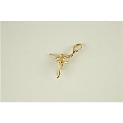 14K Gold BALLERINA CHARM  or Pendant #1239936