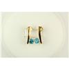 Image 1 : 14K  Earrings BLUE TOPAZ  NonPierced Ears #1239939