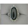 Image 1 : ANTIQUE  FLIP ring BLACK ONYX w CAMEO #1239950