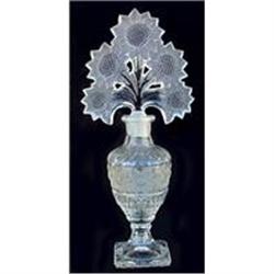 SUNFLOWER VASE Pressed Glass Perfume Bottle #1240052
