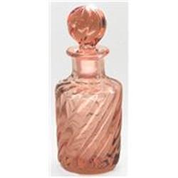 Pink Depression Glass Swirl Perfume Decanter #1240106