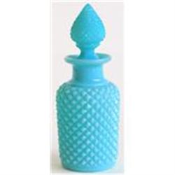 Portieux Blue Milk Glass Perfume Bottle #1240107