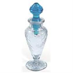 Blue Crackle Glass Perfume Bottle #1240131