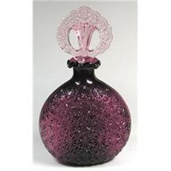 Amethyst Art Glass Perfume Decanter #1240244