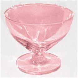 Imperial Pink Elegant Glass Pinch Sherbet Set #1240246