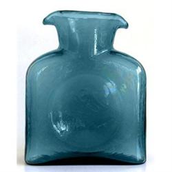 Blenko Blue Glass Double Spout Water Bottle #1240253