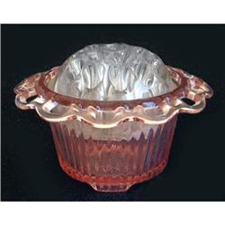 Hocking Glass Pink Old Colony Lace Edge Bowl #1240257