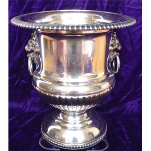 silver plated ice bucket antique