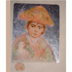 Oriental Boy with Chicken #1240389