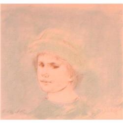 Alberto the Happy Boy lithograph by Edna Hibel #1240392