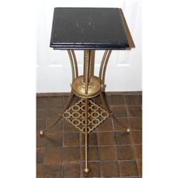 Antique Plant Stand with Gilded Rope Twist Legs#1240399