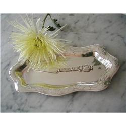 ART NOUVEAU SIGNED STERLING DESK/DRESSER TRAY #1240403