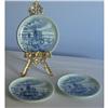 Image 1 : Boch of Belgium Flow Blue Delft Plates with #1240412