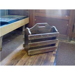 Handmade Shaker-Style Antique Walnut Carrying #1240418