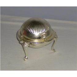 Victorian English Design Silver Metal and Glass#1240442
