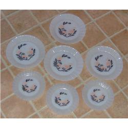 White Petalware Depression Era Plates with #1240444