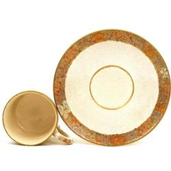 Old Japanese Satsuma Mille Flure Cup & Saucer #1240452