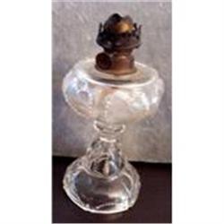 Oil Lamp Miniature Beaded Heart Chimney  #1240525