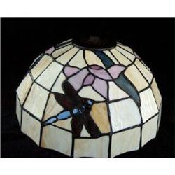 Shade Lamp Stained Glass DragonFly Flowers #1240566