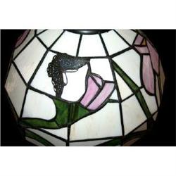Shade Lamp Stained Glass Vented Cap Butterfly #1240567