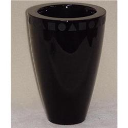 Black Amethyst Vase  #1240689